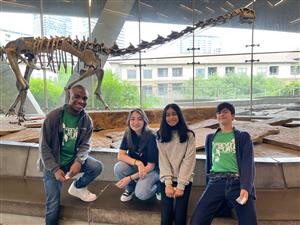 Students at Perot Museum